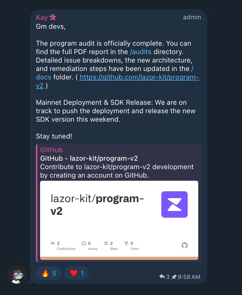 seedless_wallet's tweet photo. Infrastructure audit complete

Full report published

Mainnet deployment and new SDK release this weekend

We're ready, Are you? https://t.co/AABcMEfIbo