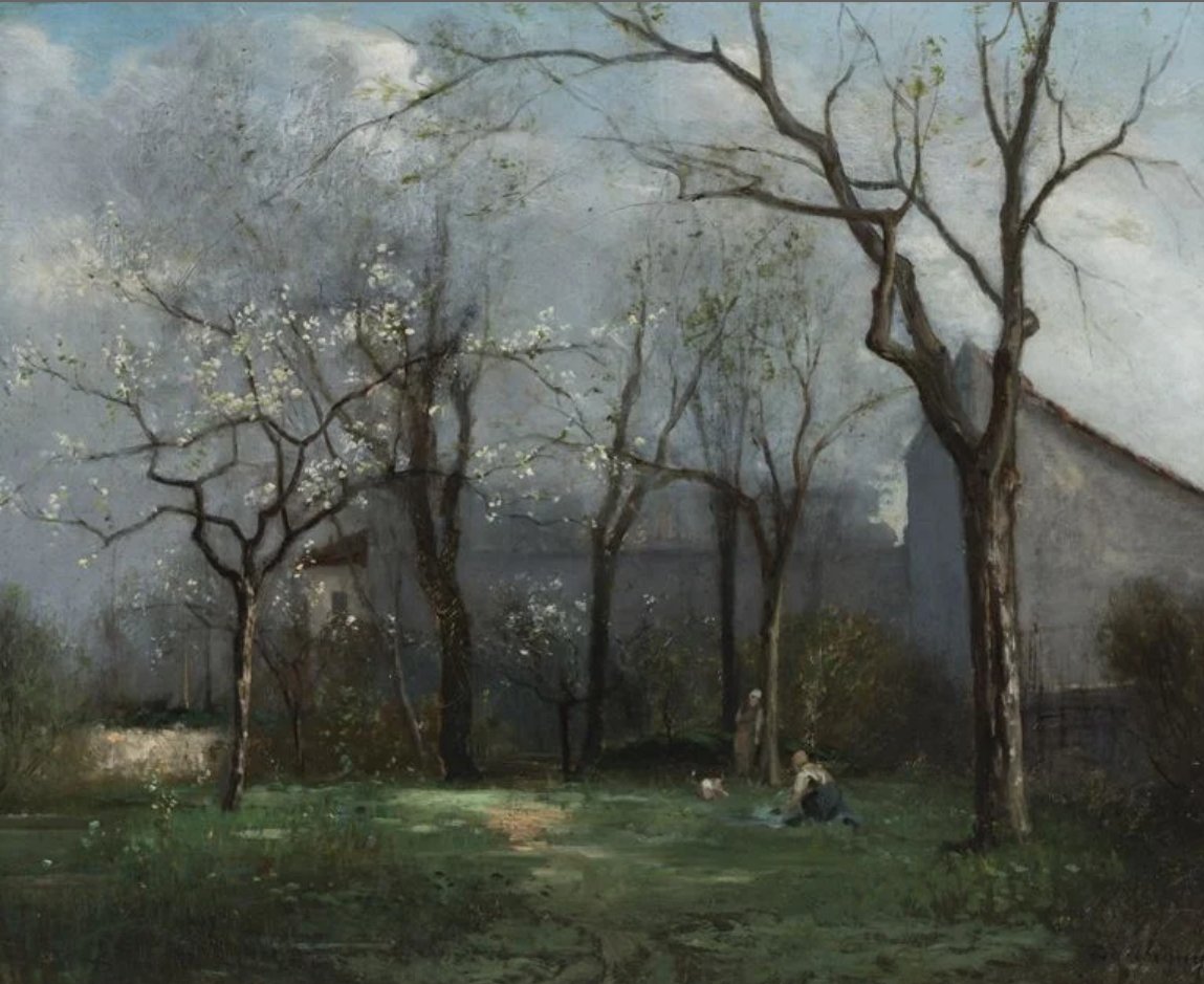Charles Francois Daubigny 🇫🇷
(*15. Februar 1817 - 19. Februar 1878)
Wegbereiter des Impressionismus

Au Printemps • Frühling (1870)