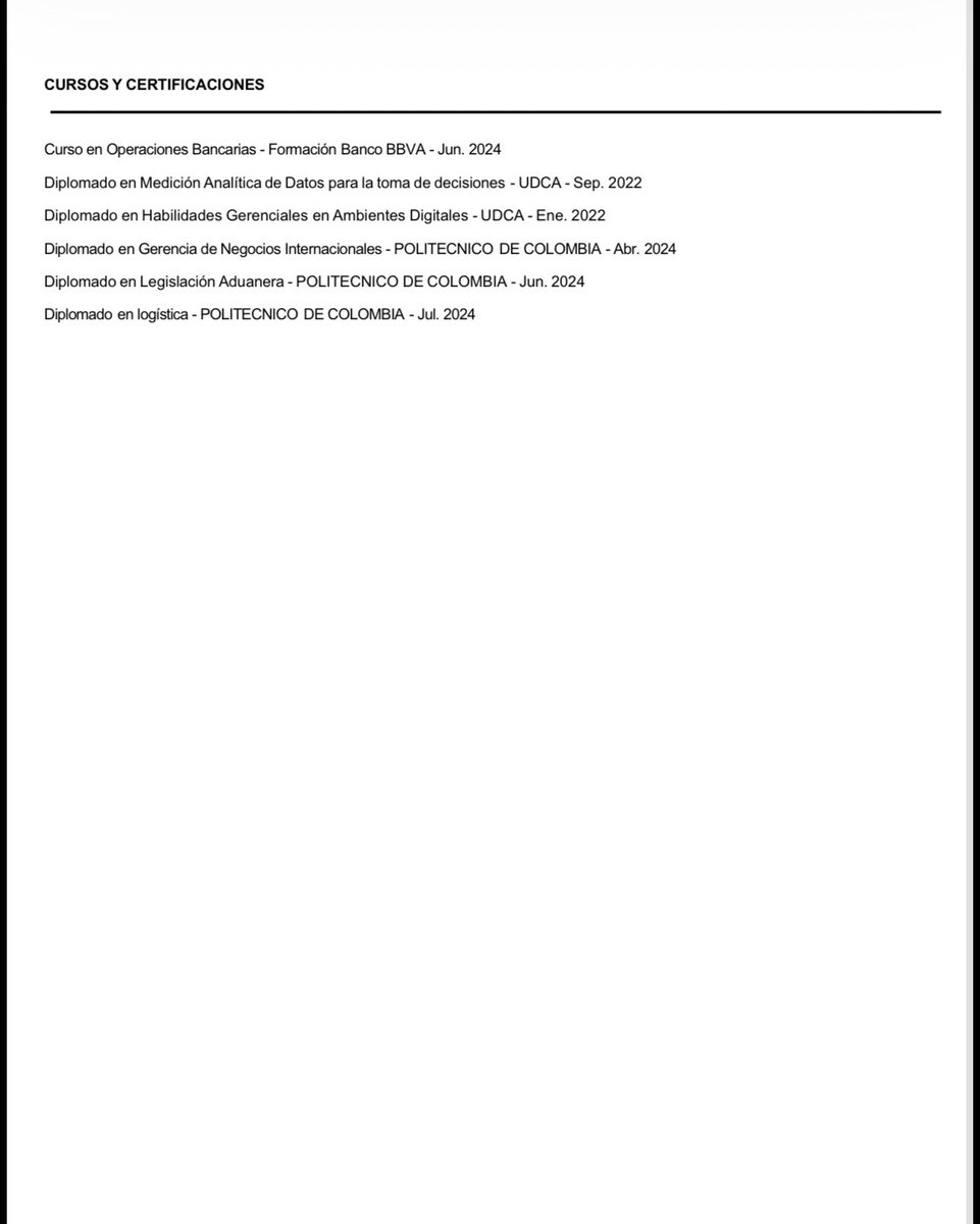 MariaPaulaCG97's tweet photo. Que desgaste aplicar a ofertas laborales, mi pareja lleva más de 4 meses buscando empleo en su profesión, si alguno sabe de trabajito para él por favor no dude en llamar o escribir, les comparto su CV, hoy por mi mañana por ti, también les dejo mi contacto 3233278155 🙏🏽 https://t.co/yKpdmvQCvq