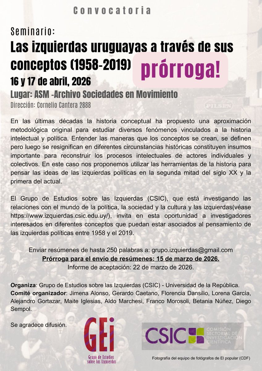 FHCE_Udelar tweet media