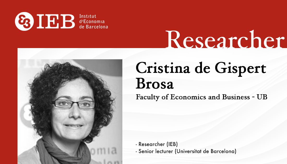 FundacioIEB's tweet photo. 👥 Meet the IEB Researchers!

Cristina de Gispert (@crisdegispert) is a Senior Lecturer at the @UniBarcelona (@UBeconomics)

Her main topics of interest are:
⭕ #EconomicsOfWater
⭕ #EnvironmentalTaxation
⭕ #FiscalFederalism

More info about Cristina ➡️ https://t.co/WeTRm8Gmm9 https://t.co/3RkzG7YqkB
