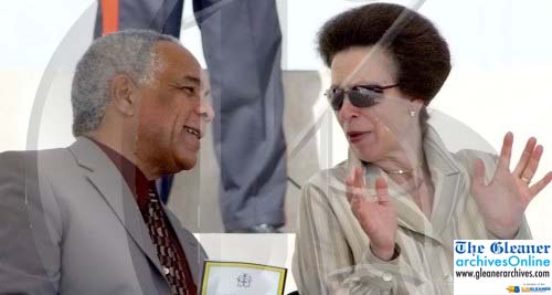 GLNRArchives's tweet photo. #PhotoFlashback: February 26, 2005
Princess Anne (right), converses with Omar Davies, Minister of Finance during her visit to Jones Town. https://t.co/94NN5eWbaI