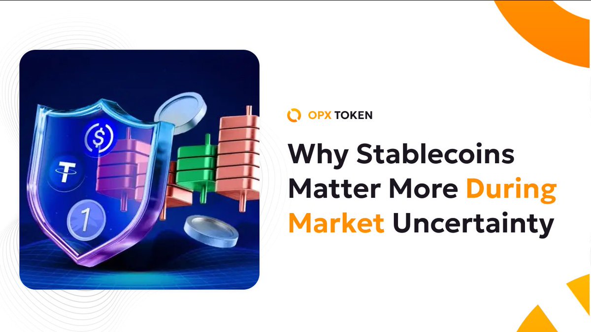 🔎  Why Stablecoins Matter More During Market Uncertainty

When markets become unstable, speed and predictability matter.
Traders, businesses, and everyday users all need instruments that don’t depend on price swings.

That’s why stablecoins continue to gain relevance