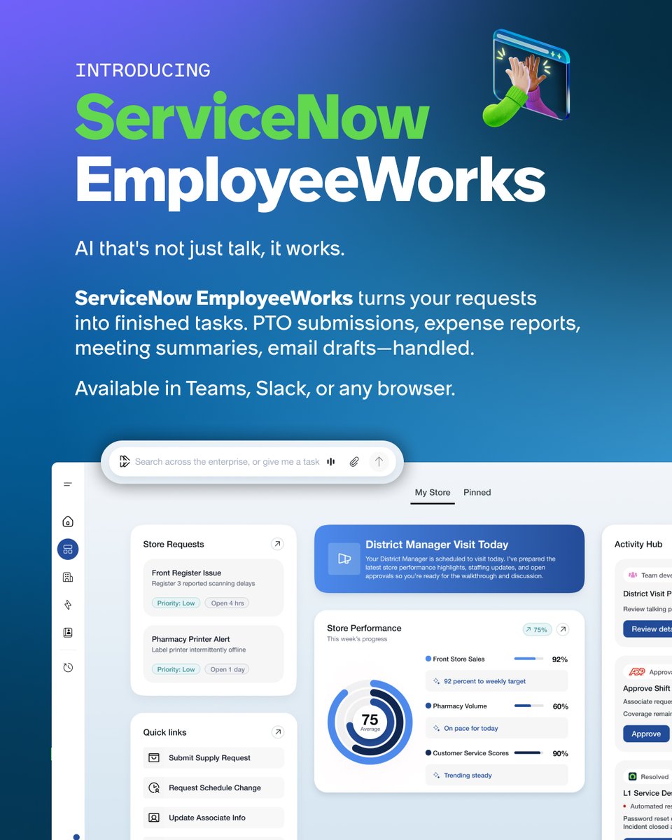 ServiceNow News tweet media