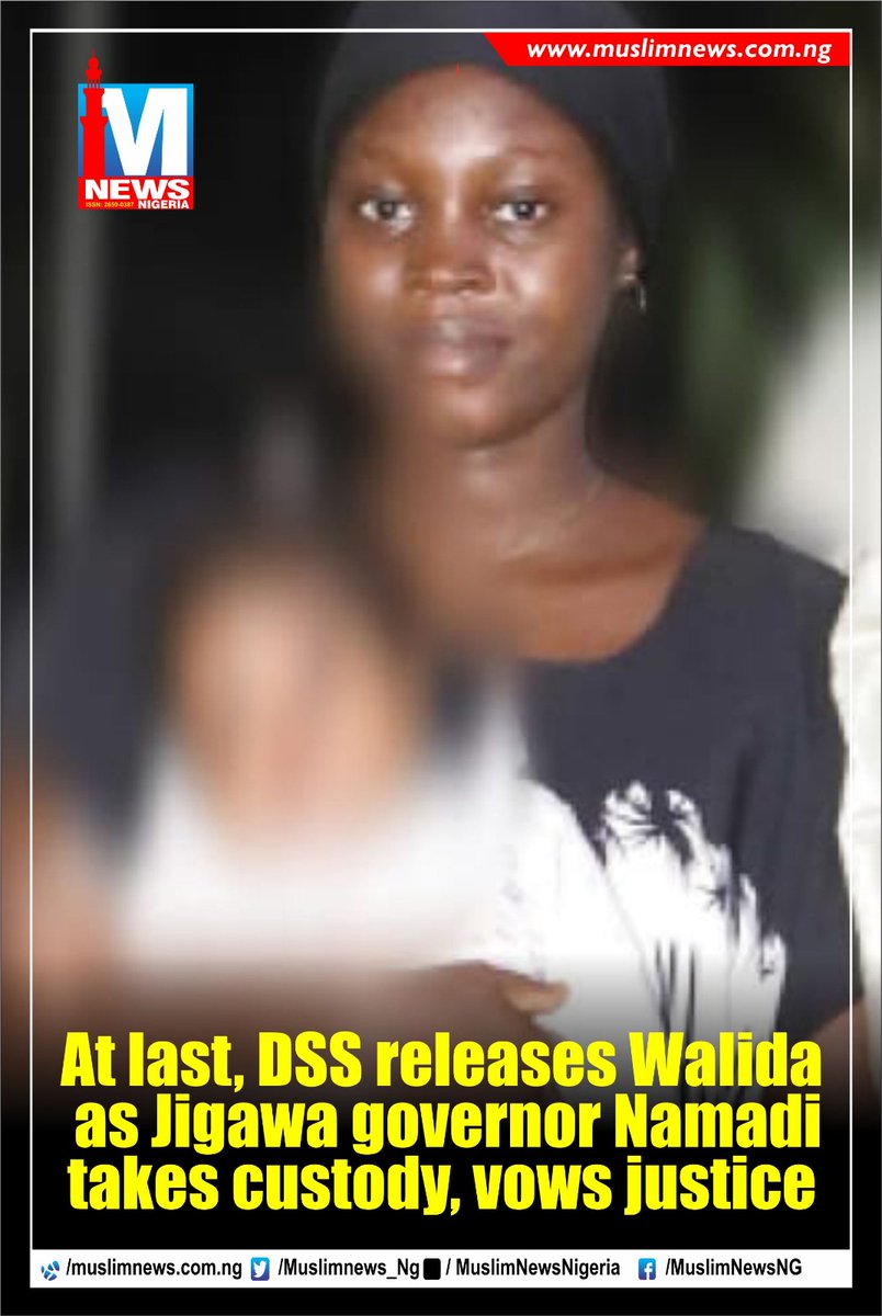 muslimnews_NG's tweet photo. Gov Umar Namadi @uanamadi of Jigawa takes custody of Walida Abdulhadi Ibrahim, allegedly abducted, defiled, and forcefully converted by DSS officer Ifeanyi Onyewuenyi, who reportedly fathered her child. Govenor assures justice through the courts. #JusticeForWalida #ActionGovernor https://t.co/XrOhomDjrz