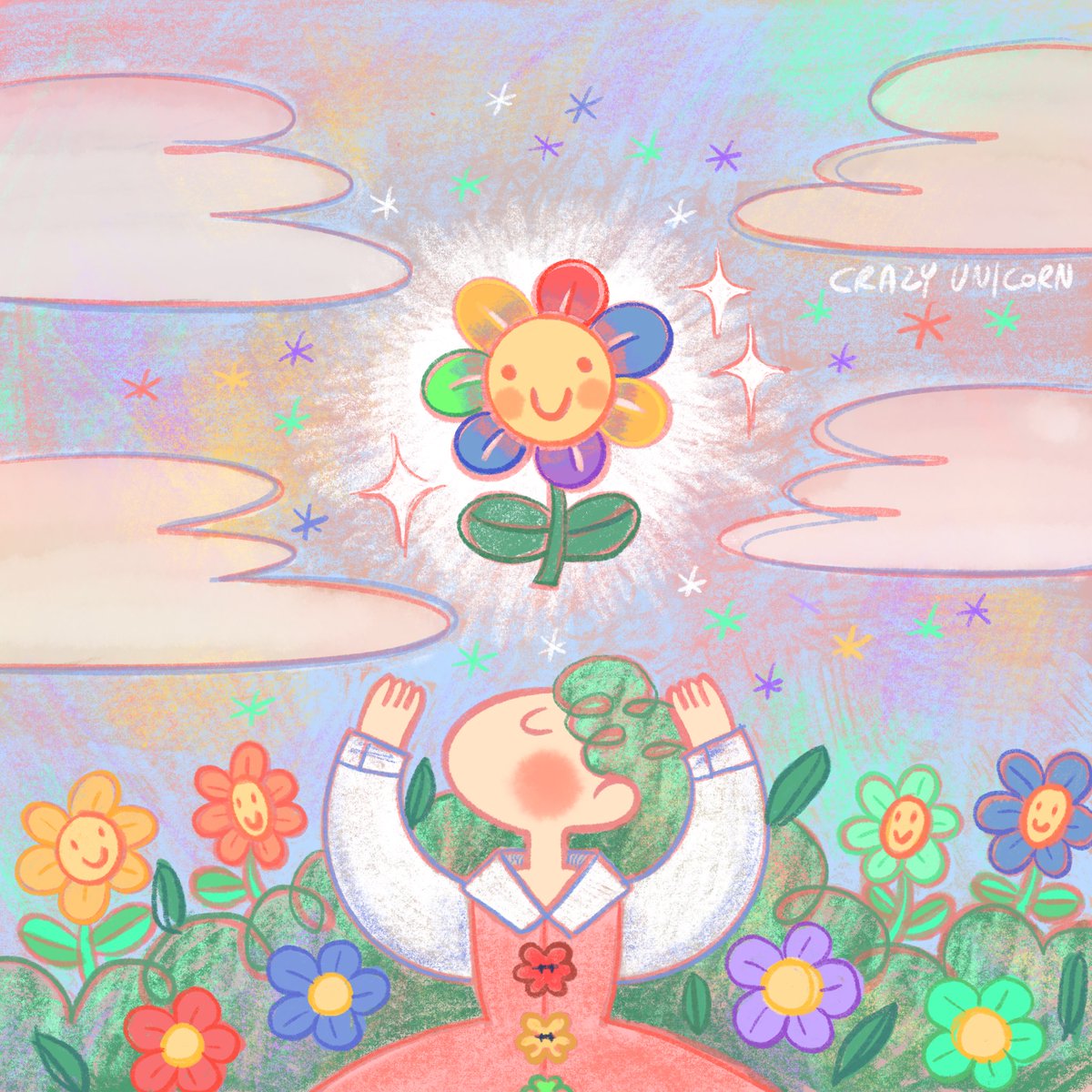 My rainbow flower