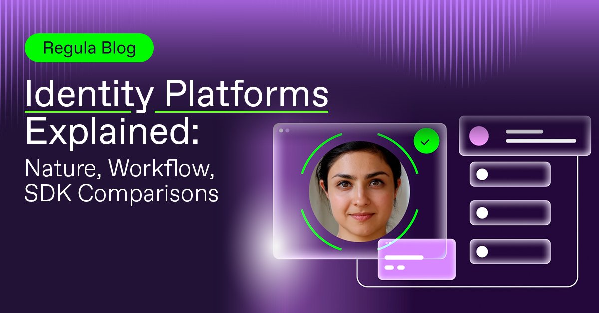 RegulaForensics's tweet photo. Identity is shifting from point solutions to platforms. What defines an identity platform? How do workflows actually work? When does an SDK make sense? Read the clear explanation here:
https://t.co/RravhRD9IE #RegulaBlog #IdentityVerification #RegulaIDVPlatform #IdentityPlatform https://t.co/KBJSnlrmBy