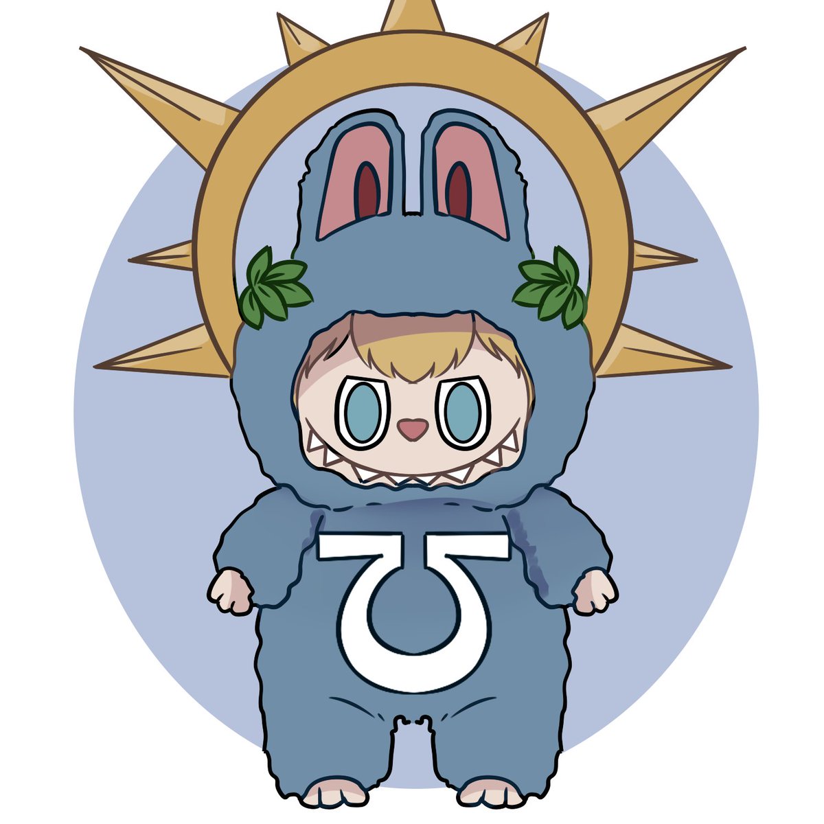 Roboubu.
I promise I will stop doodling and post something real art tomorrow.

#wh40k #labubu