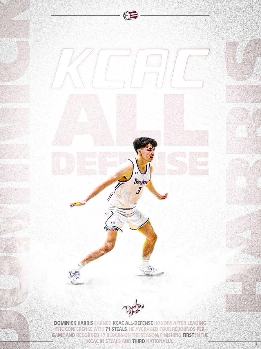 threshersmbb's tweet photo. KCAC All-Defense, @DominickHarris_ 👊🏼

#ThreshersMBB x #WithItOrOnIt https://t.co/OPiQRESIvA