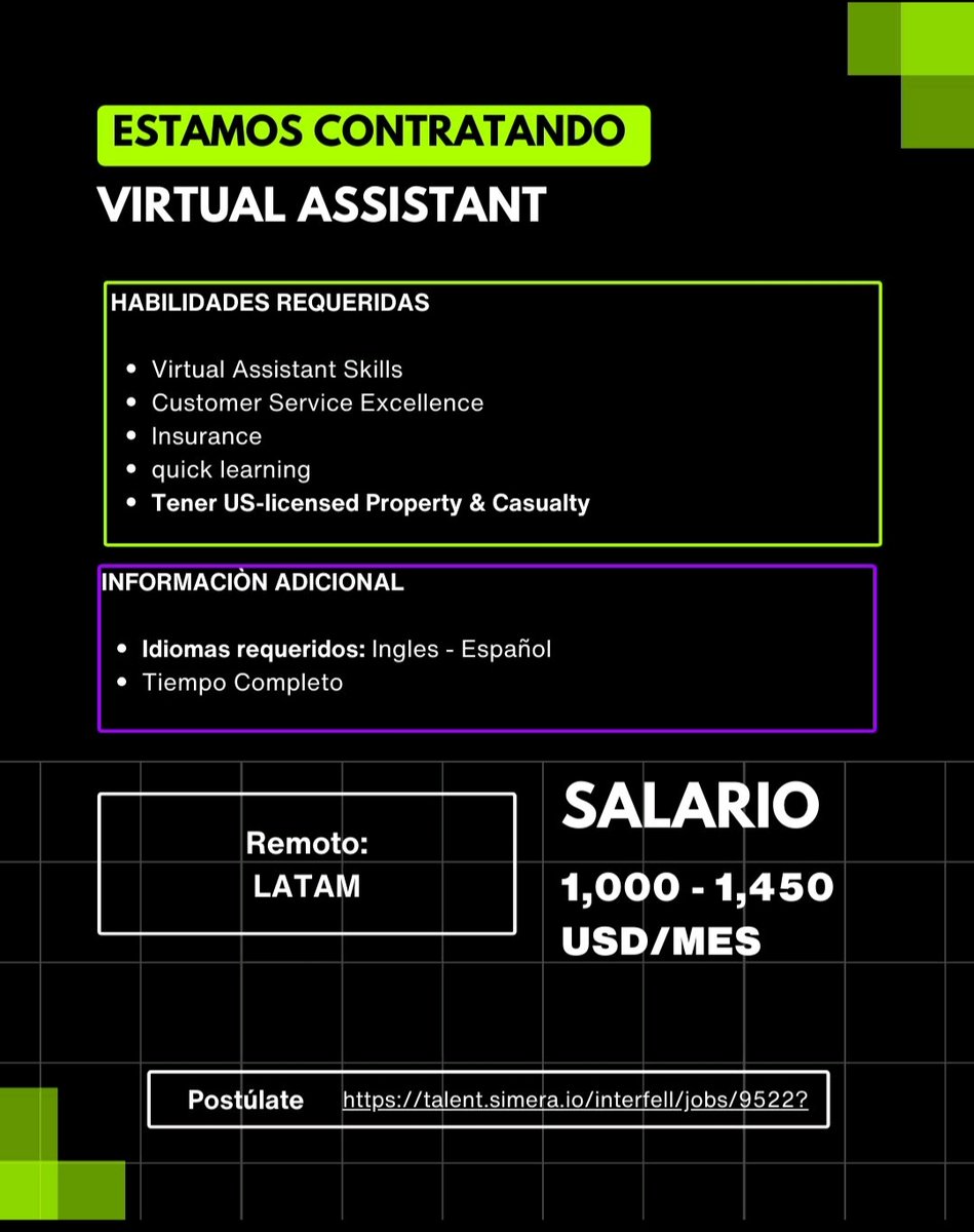 ¿Buscas tu próximo empleo remoto? 💻🚀
En nuestro canal de Telegram publicamos vacantes internacionales y 100% remotas todos los días.
No pierdas más tiempo buscando, las oportunidades llegan a ti. Únete aquí:
👉t.me/vacantesremota…