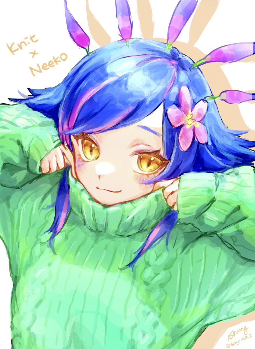 ニット🧶×ニーコ🌱
 #TFT_1draw