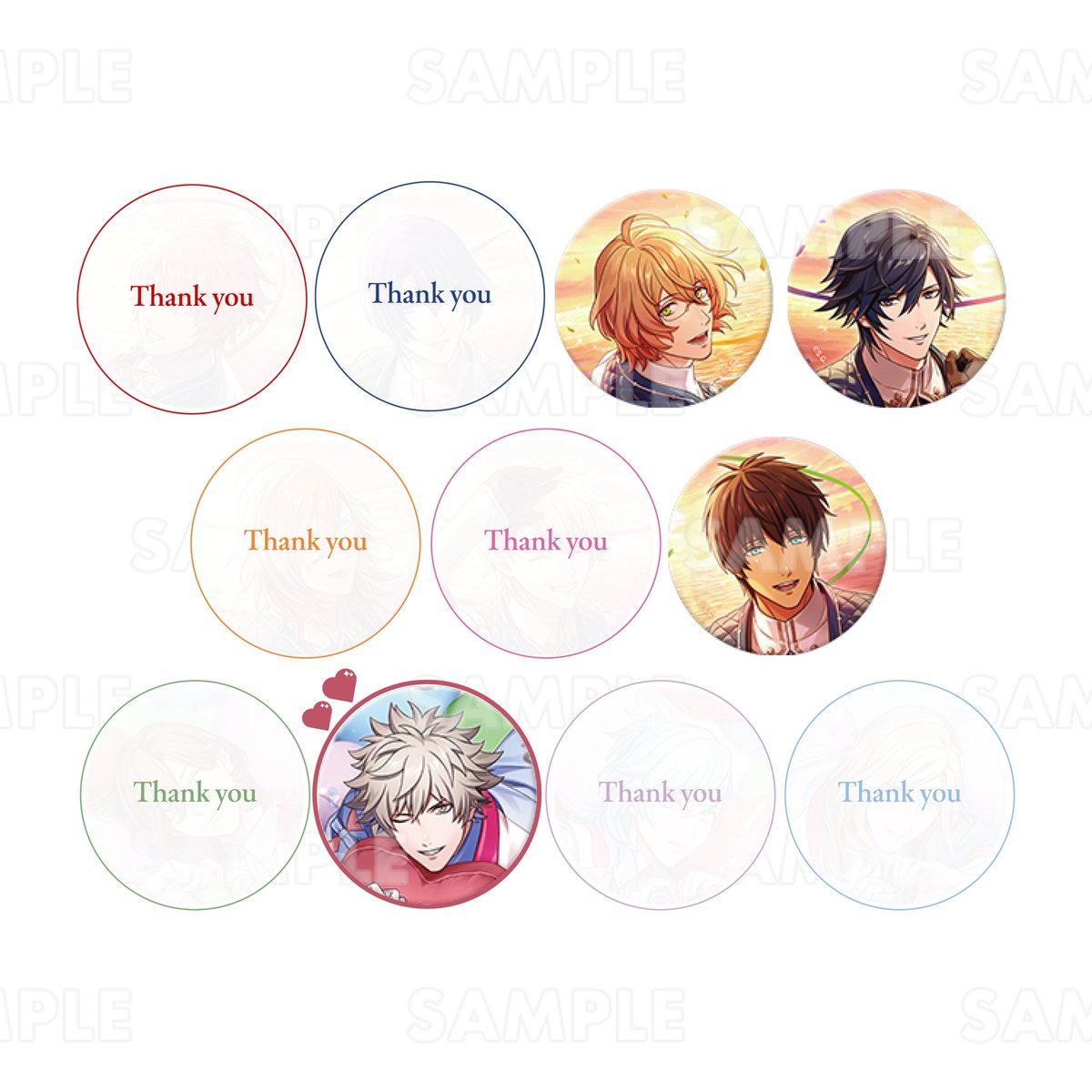 交換】うたプリ AGF 缶バッジ Thanks for you! エクストラVer