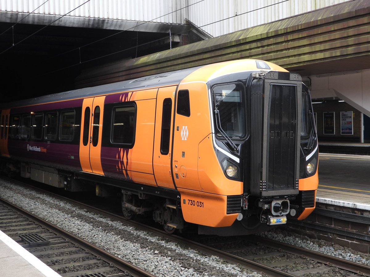 DanSpotter86's tweet image. Heres a shot of @WestMidRailway Class 730031 seen here at Birmingham International Station looking Splendid on 21/03/25. #Class730 #Westmidlandsrailways #Birmingham #BirminghamInternational #WCML