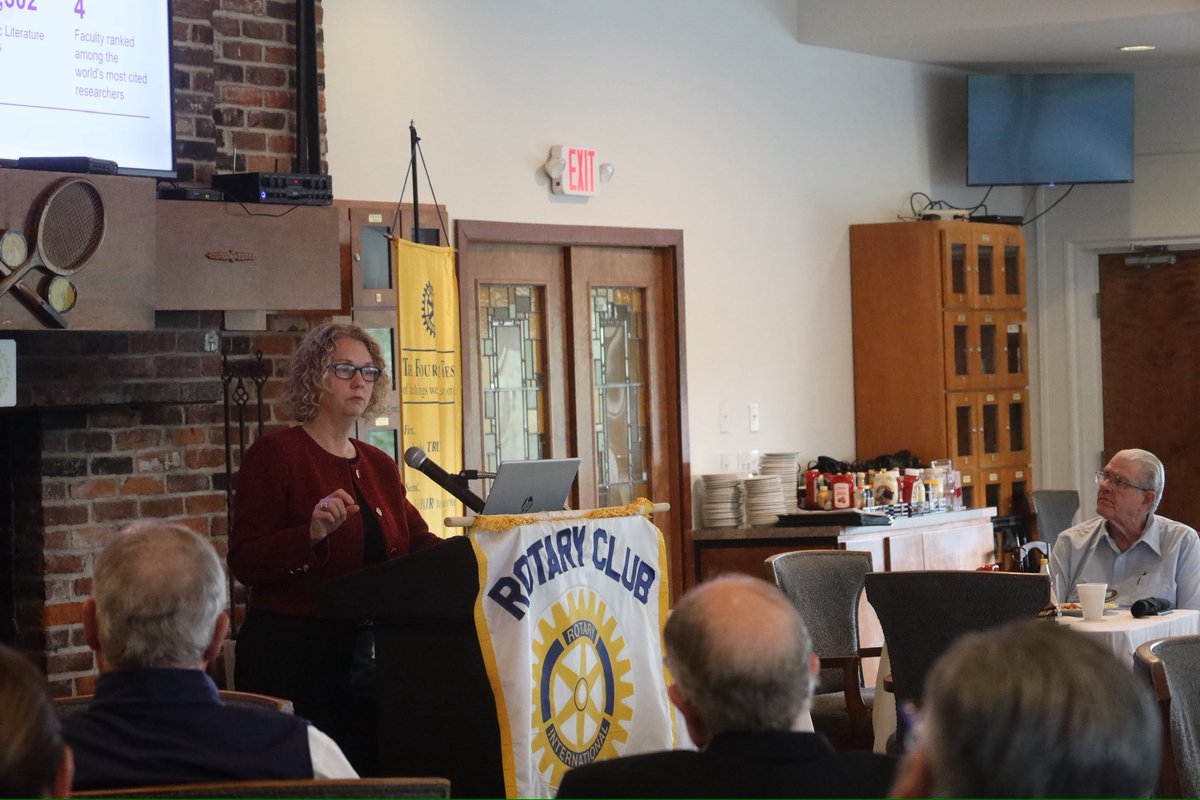 PBRCNews's tweet photo. Good morning from Sunrise Rotary of Baton Rouge! Dr. Jennifer Rood was today’s guest and presented “Beyond the Lab: How Pennington Biomedical is Shaping Global Health” #PBRC #LSUResearch https://t.co/JCJQSTGDwI