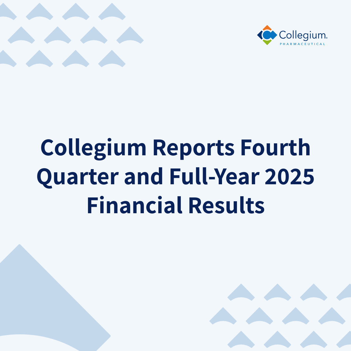 CollegiumPharma's tweet photo. Today, we reported our fourth quarter 2025 and full-year financial results. Read the full announcement: https://t.co/c9gUXUd8OG https://t.co/vp8SJAq6Ve