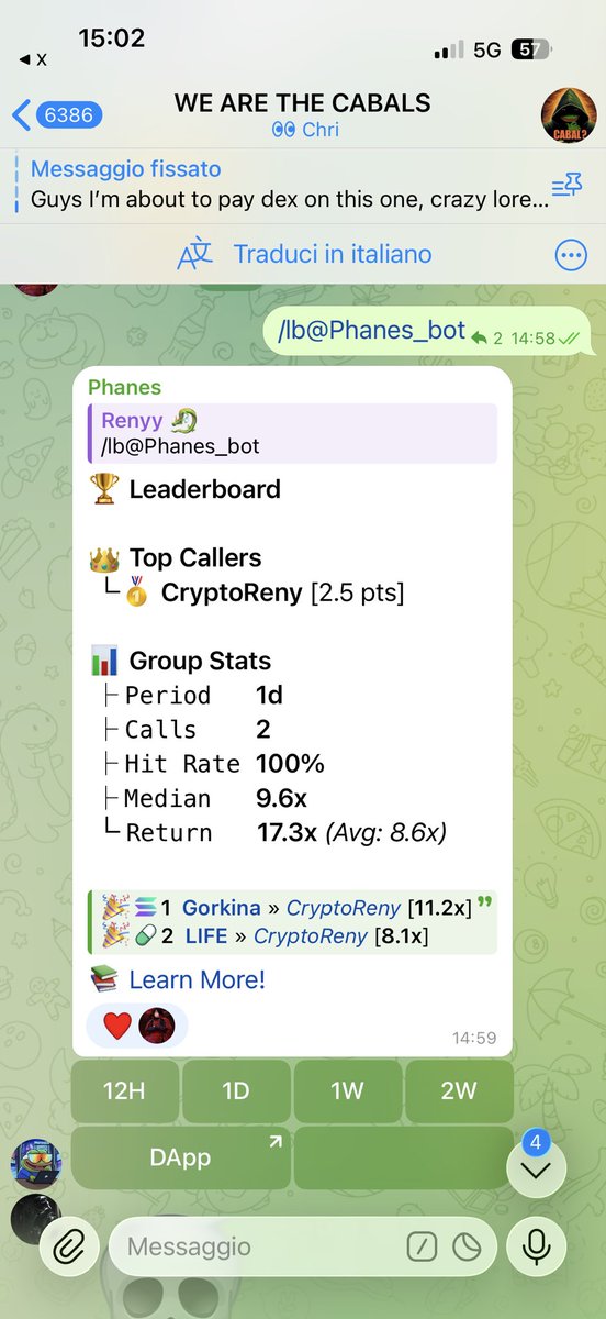 100% win rate with so many Xs is something u will not see in any private around. I’m thinking to open some free spots to test the  group. Only if I see good motion on this post and new people joining the telegram public group. Let’s see if u want it or not👀