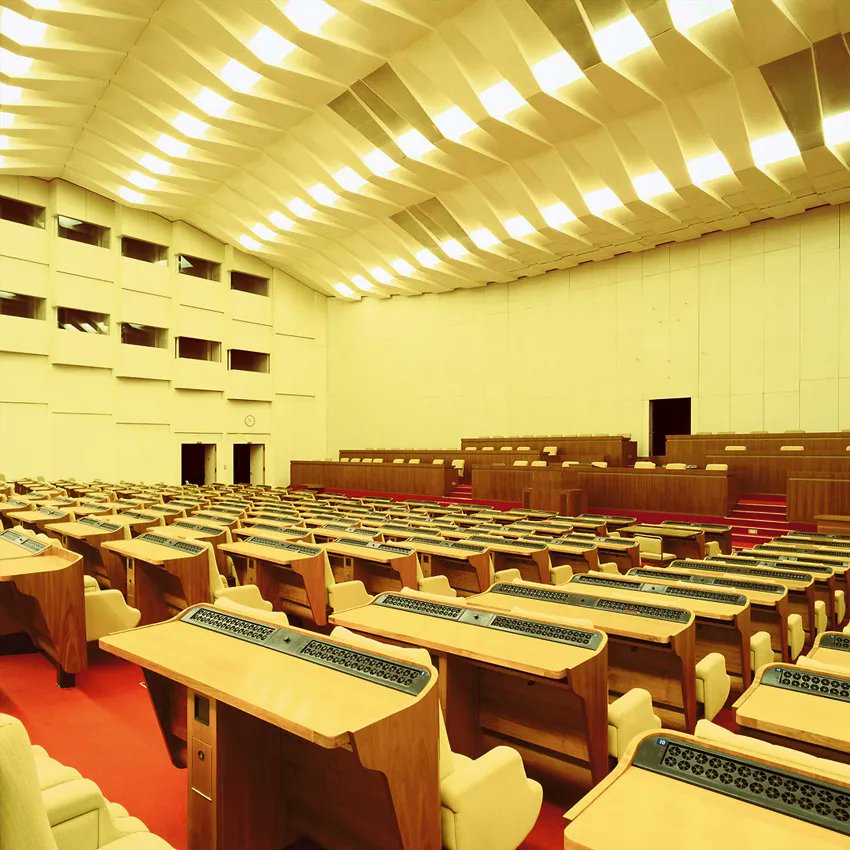 GDRvisuals's tweet image. Thorsten Klapsch's photographs from inside Palast Der Republik in Berlin just before demolition began, 1993.