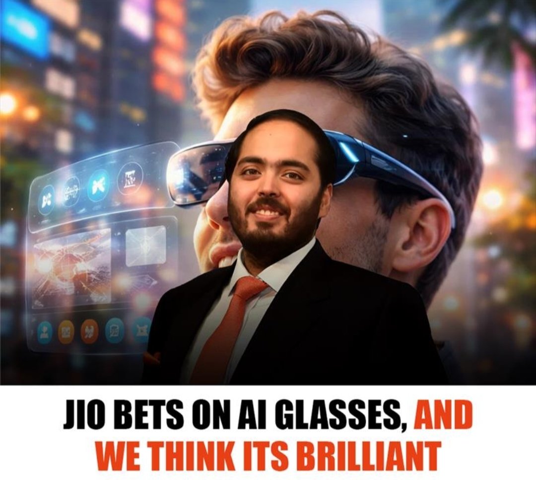 #Anant_AI_Innovation Anant Ambani's AI smart glasses could revolutionize the industry, challenging tech giants like Meta with cutting-edge innovation and unmatched performance. 
 Jio AI Glasses