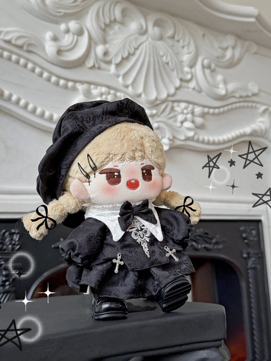 ✧₊⁎🆕新作ぬい服更新情報🆕⁎⁺˳✧༚ 20-30センチ向けのゴシックなお洋服