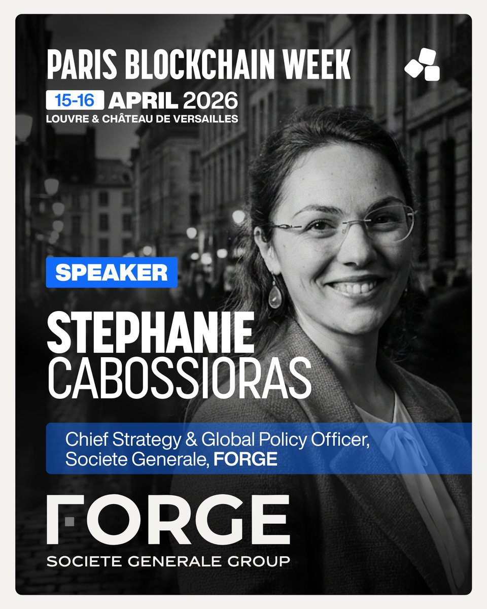 We're excited to announce that Stephanie Cabossioras (<a href="/StepCabossioras/">Cabossioras Stéphanie</a>), Chief Strategy &amp; Global Policy Officer at Société Générale FORGE (<a href="/SG_Forge/">Societe Generale Forge</a>), is joining Paris Blockchain Week 2026.

At Société Générale FORGE (SG FORGE), Stephanie leads strategy and global policy for one