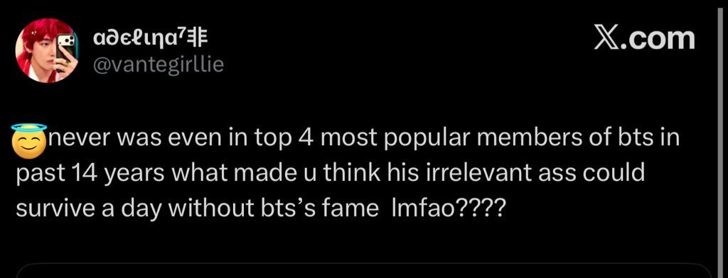 ⚠️ REPORT AND BLOCK!

🚨 DO NOT ENGAGE!

1. x.com/bubblejumvv (set up acc)
2. x.com/seokjinna1992 (set up acc)
3. x.com/seugmnpuppy
4. x.com/vantegirllie

🎯 report for target harassment