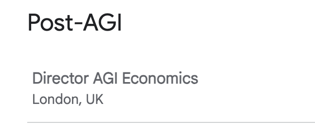 hczdev's tweet photo. @GoogleDeepMind  have a role for Post-AGI already, the world isn't ready. https://t.co/0mSzQKqIPA