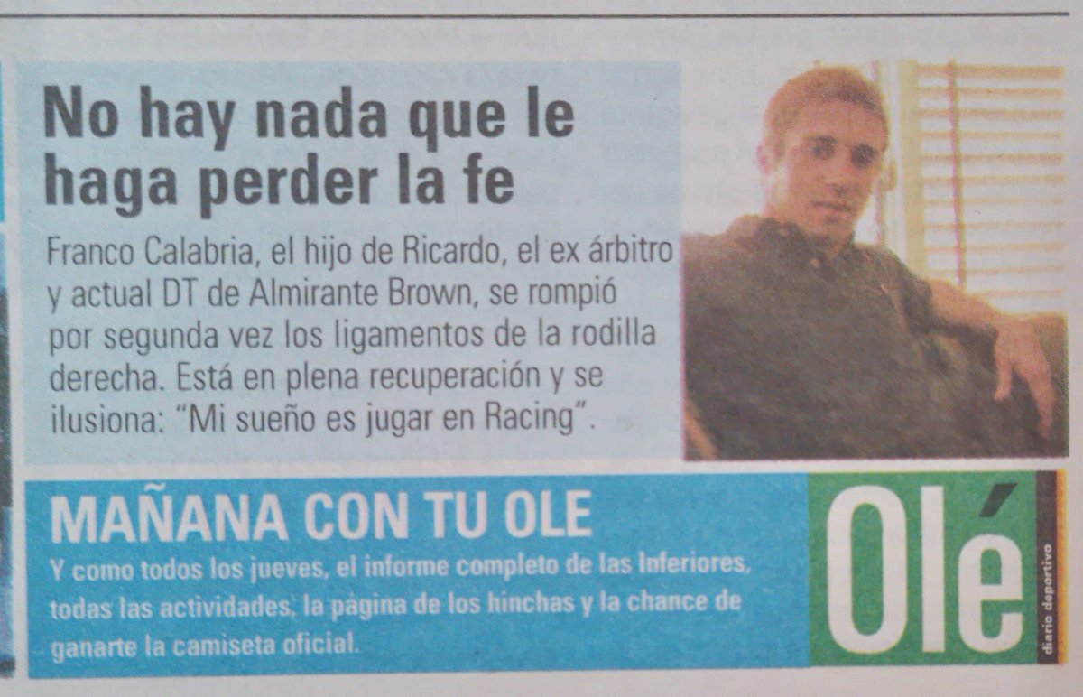Dariohilcuervo's tweet photo. Hincha de Racing y cómplice de Lammens https://t.co/r6TRPG11Nf