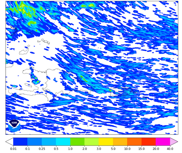 RudyMeteo's tweet photo. Le front s'est dissipé ce matin. Toutefois, des vents N à N-E persistent sur le nord d’Haïti, le passage du Vent et la Grande-Anse → humidité et averses passagères possibles. https://t.co/4t8j9p8qQL