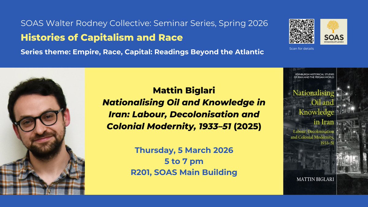 Histories of Capitalism and Race Seminar 2025 tweet media
