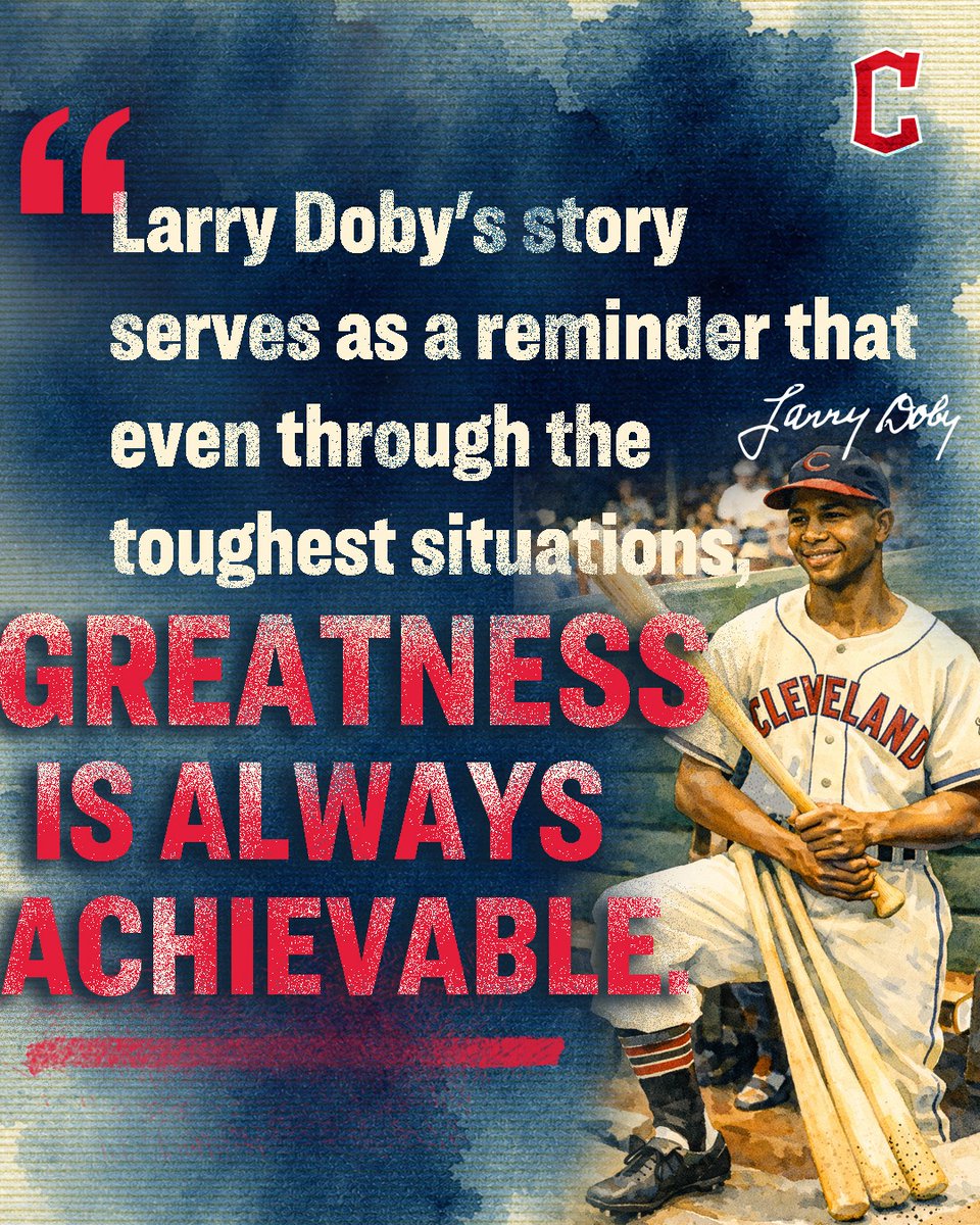 As we continue our celebration of Black History Month, we talked to former Guardians Nike RBI Junior Baseball team athlete and 2026 Guardians Larry Doby Intern Leon Jones about how Doby’s story inspires him while also representing the organization in a role with Doby’s namesake.
#GuardsBall