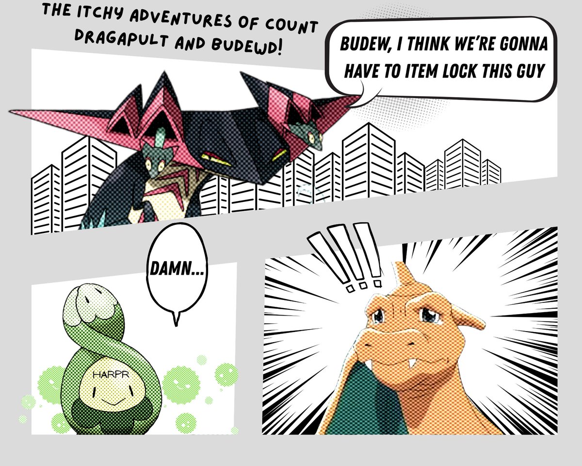 The Itchy Adventures of Count Dragapult and Budewd.