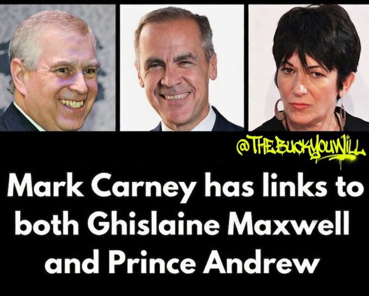 THE EPSTEIN FILES TOUCH CANADA.

Never forget that <a href="/MarkJCarney/">Mark Carney</a> is close, personal friends with both Ghislaine Maxwell and former Prince Andrew.

NOBODY IS *ACCIDENTALLY* FRIENDS WITH PEDOPHILES.