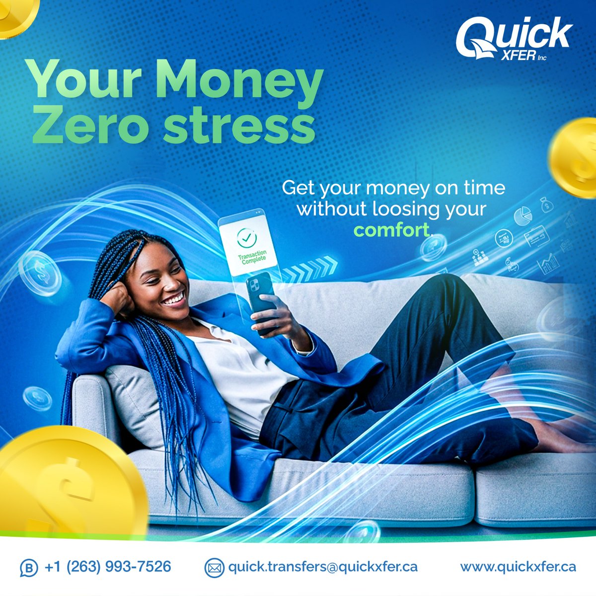 quickxferinc's tweet image. Why wait? Get your money on time without losing your comfort.
Because convenience and reliability should go hand in hand.

#QuickXfer #InstantMoney #SendAndReceive #SmartFinance #DigitalWallet