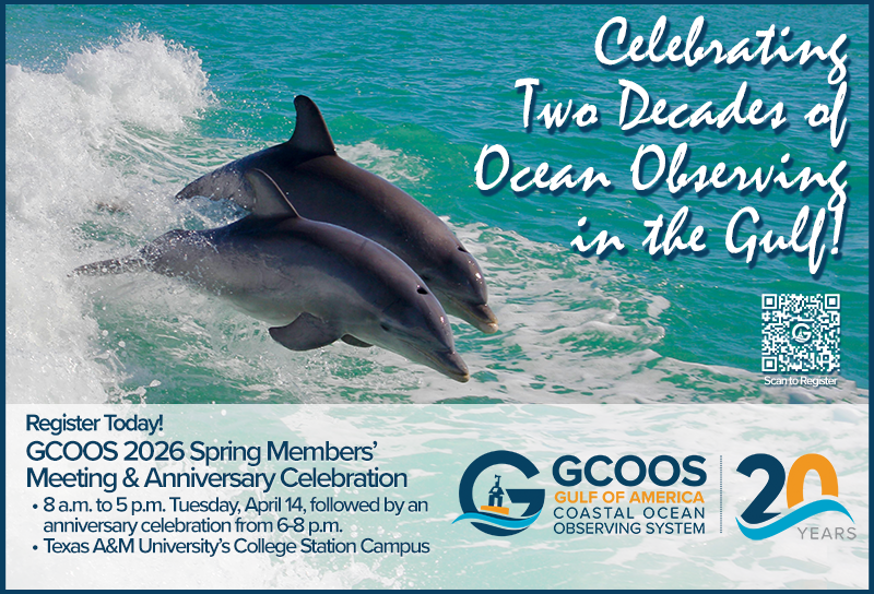 GCOOS1's tweet photo. Registration is open and the draft agenda is now available for the GCOOS 2026 Spring Member’s Meeting and Anniversary Celebration. Be sure to sign up today to join the Gulf’s ocean observing community in person! https://t.co/YYojn7l6z4 https://t.co/WXO8gs69rH