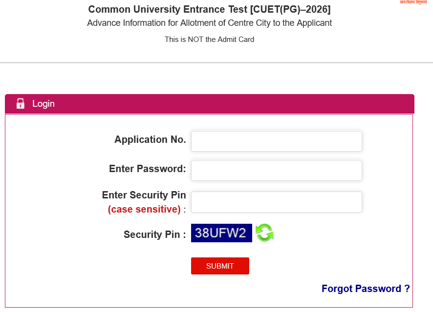 rojgarresult's tweet image. NTA CUET PG 2026 Exam City - OUT
Check Now #RojgarResult #NTA #CUETPG 
Click Here - tinyurl.com/4ezrzevt
