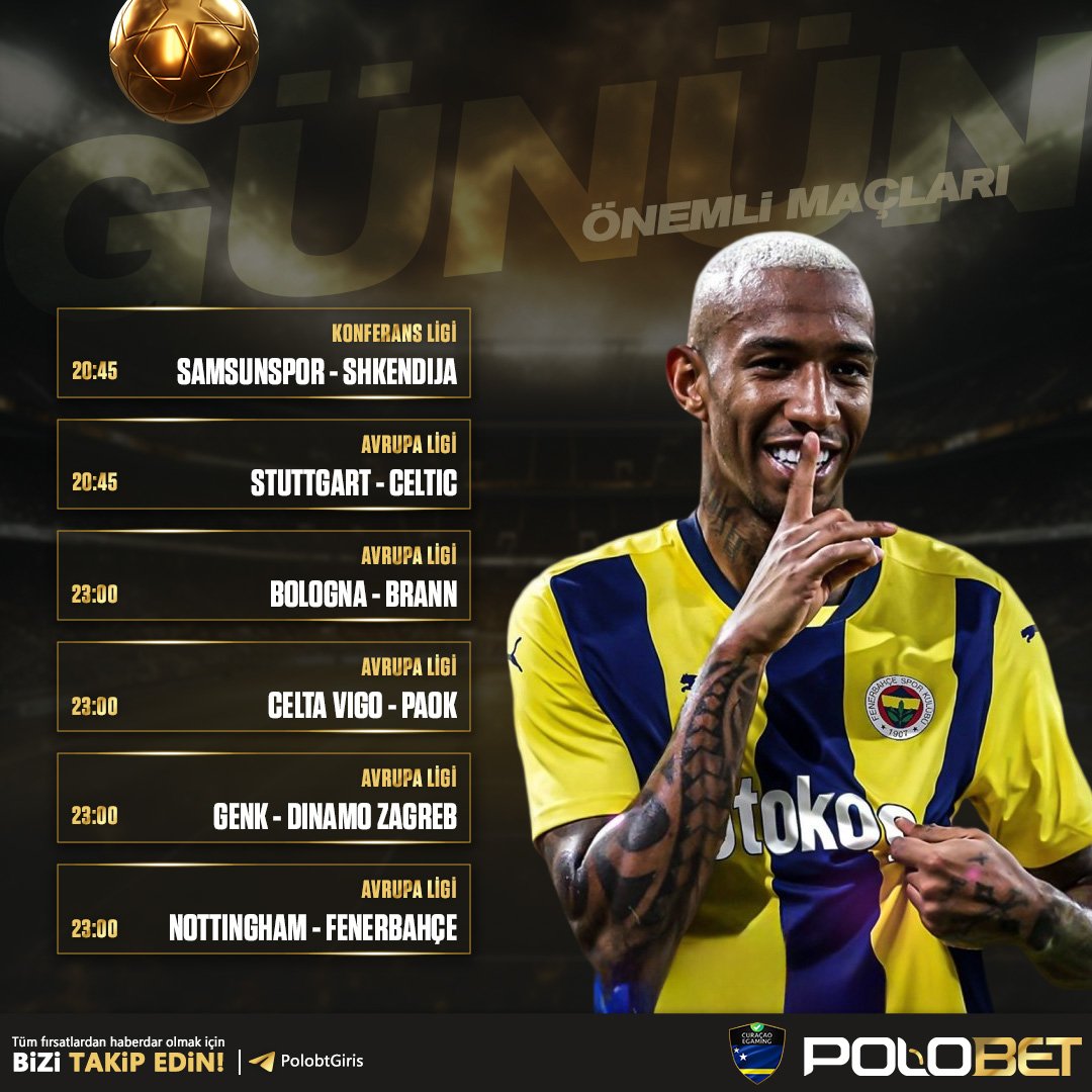 🔥Avrupa mesaisi başlıyor‼️⚽️ Fenerbahçe ve Samsunspor'un kritik maçlarında heyecan Polobet'te yaşanır.

🎁YATIRIM ŞARTSIZ 250 Freebet ile maçın heyecanını riske girmeden kazanca çevir.

🔗Giriş: plbt.site/plbtd

Okan İlkay