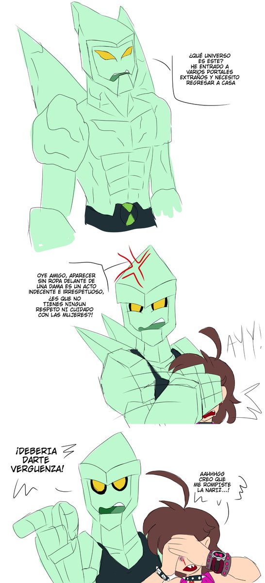 lily_pajaro's tweet photo. El concepto del #Chaquetrix es de @TrixTheAlien
La verdad uno debe ponerse pantalones XD
#Amortrix #Chaquetrixfanart #Ben10 #Ben102026 #reboot #Ben10reboot #diamondhead #zelen #Celien #comic #comicfunny https://t.co/BVNycuigE3