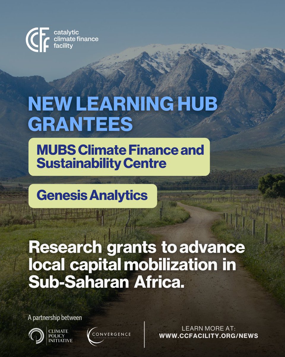 Catalytic Climate Finance Facility tweet media