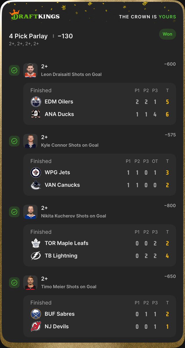quesobetz's tweet image. The best part of being 8-0? Is the chance to go 9-0! 💰

#NHL #Gambling𝕏