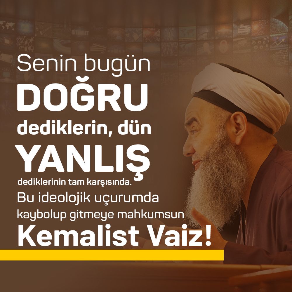 Kemalist Vaiz Cübbeli Ahmet'in bugün doğru dediği, dün yanlış dediklerinin tam karşısında!

Bu ideolojik uçurumda kaybolup gitmeye mahkumsun! <a href="/c_ahmethoca/">Cübbeli Ahmet Hoca</a>
