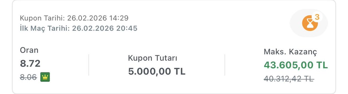 26 ŞUBAT 3 Maç Yüksek oran kuponu ✅

ÜCRETSİZ  grubumuzda paylaşıldı.

Tutarsa BEĞENİ RT yapan 3 kişiye 1000 🥳

Aşağıdaki linkten gruba katılıp kuponun açık halini görebilirsiniz.👇

t.me/+pk2fM9iEpPpmM…
