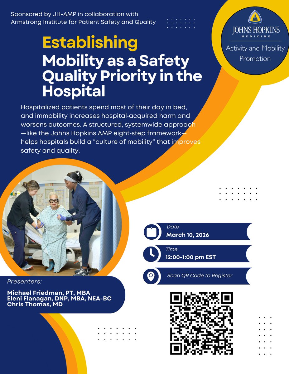 Johns Hopkins Activity & Mobility Promotion (AMP) tweet media