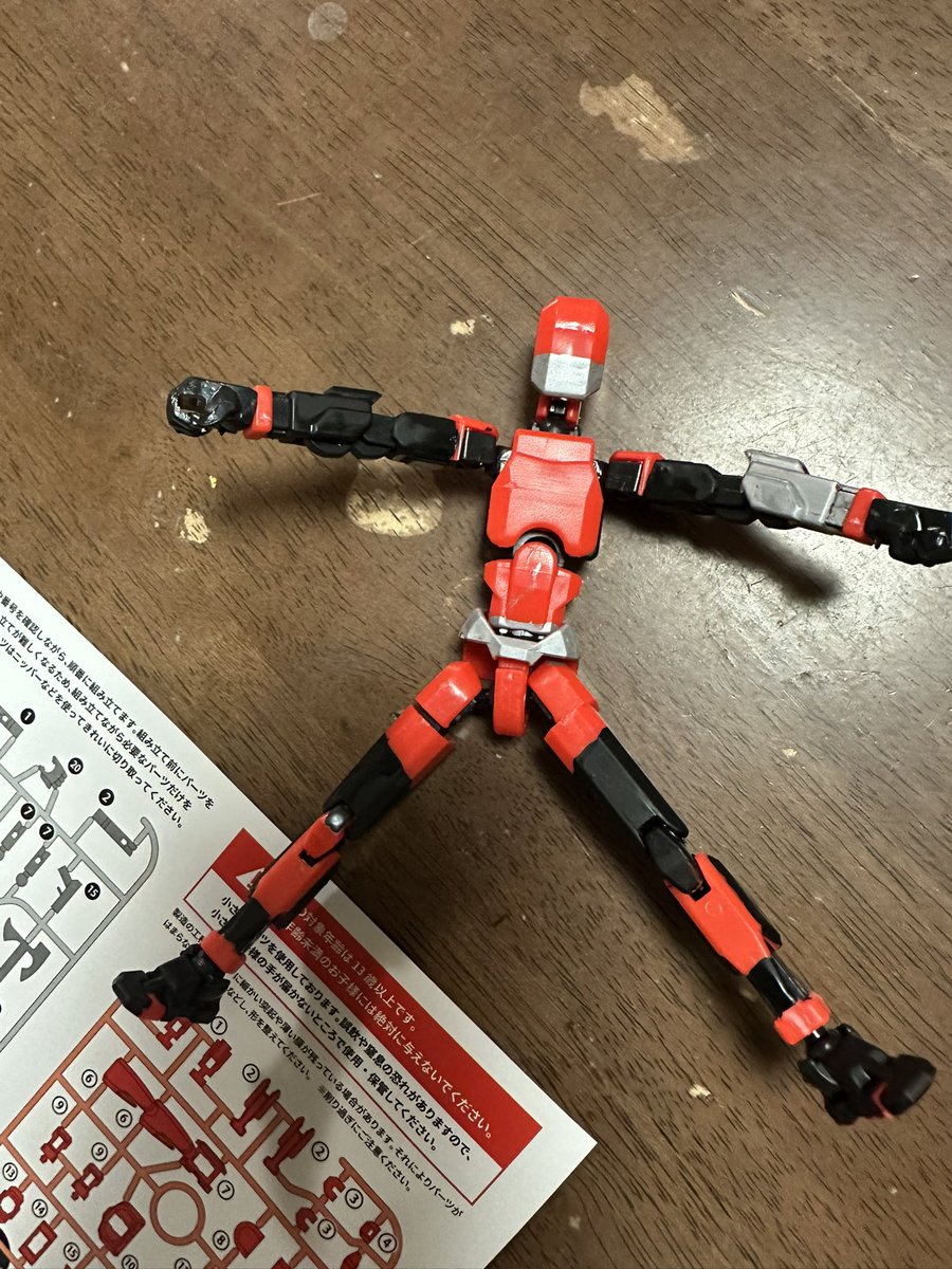 あの例のセリアさんにある可動式フィギュアのプラモを買ってそれをと