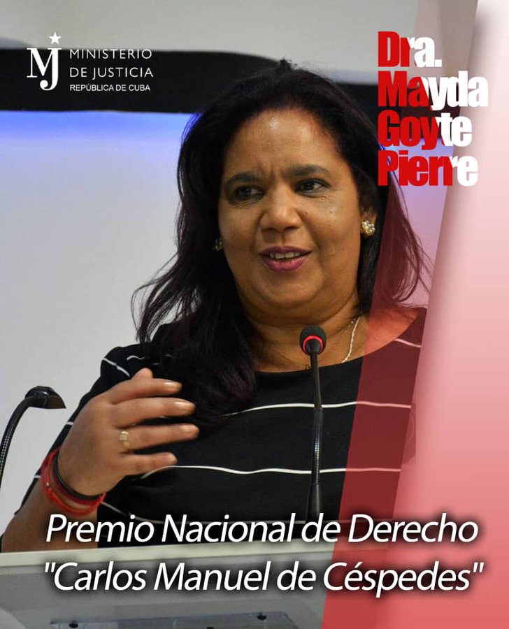 #PremioNacional de #Derecho 🇨🇺  Dra. Mayda Goite Pierre: el mérito de una vida dedicada al estudio, la docencia y la justicia, así como la permanencia de la #cienciajurídica cubana como instrumento racional y humanista en la construcción social del país.
mujeresfmc.blogspot.com/2026/02/la-dra…