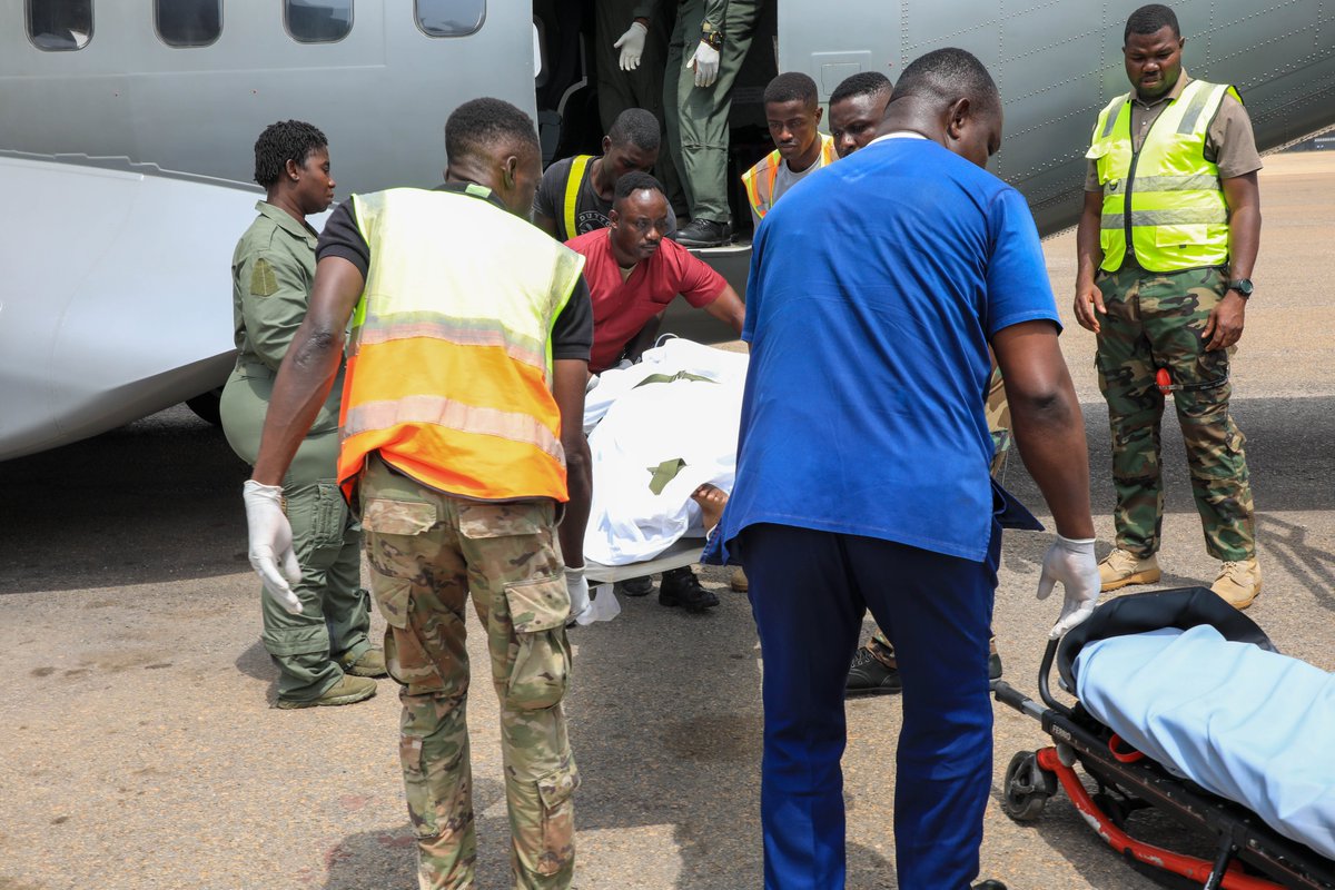 modghana's tweet photo. The Ghana Armed Forces has evacuated a victim of the 2025/2026 recruitment stampede, which occurred on 12 November 2025 at the Baba Yara Sports Stadium, Kumasi, to the 37 Military Hospital for advanced medical treatment. https://t.co/LdXwDmpOK0