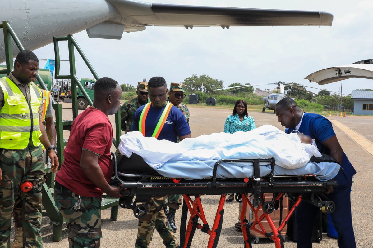 modghana's tweet photo. The Ghana Armed Forces has evacuated a victim of the 2025/2026 recruitment stampede, which occurred on 12 November 2025 at the Baba Yara Sports Stadium, Kumasi, to the 37 Military Hospital for advanced medical treatment. https://t.co/LdXwDmpOK0