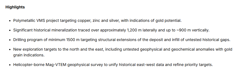Bullion Gold Resources (TSX-V : BGD) tweet media