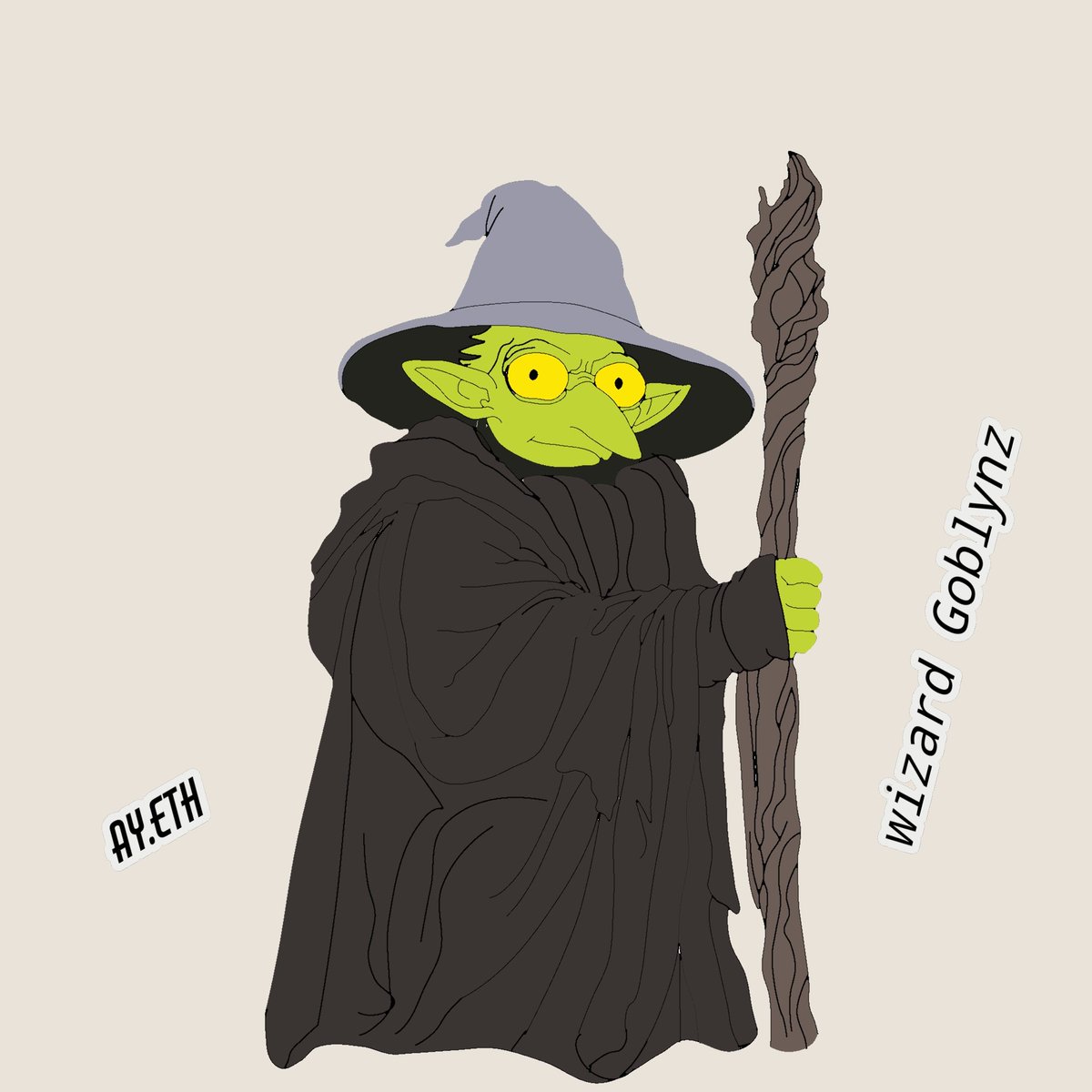 #2 of my <a href="/GoblynzNFT/">Goblynz</a> art.
 A magical being  🧙🪄🧙with mythical powers at his control. A little spell is all it takes for the make the magic burp 🧉(<a href="/magicburp/">Magic Burp | Goblynz</a> )