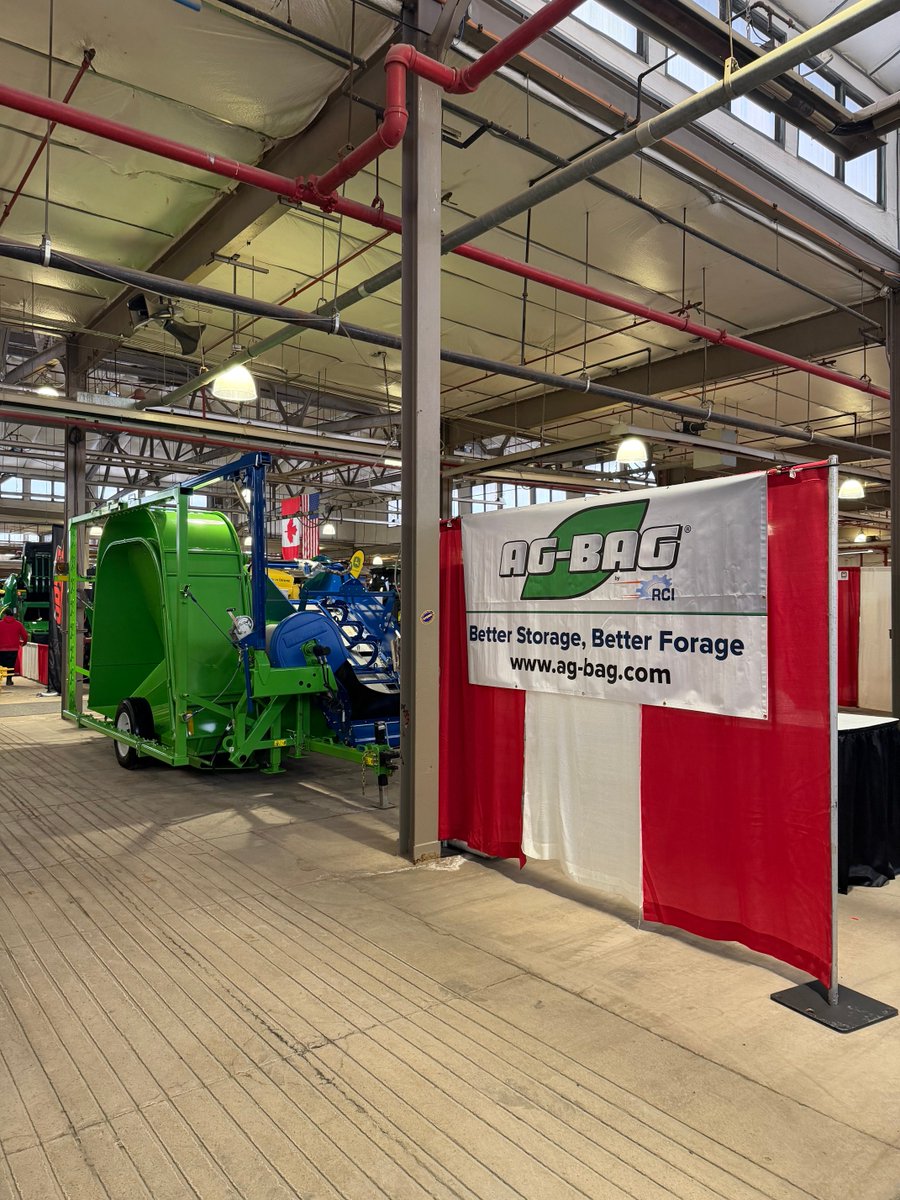 AgBagTaylor's tweet photo. Ag-Bag by RCI is at the NY Farm Show this week.  Stop over in the Dairy Building and see what’s new.  #nyfms #rciengineering #ag-bag https://t.co/sn2CSOk46z