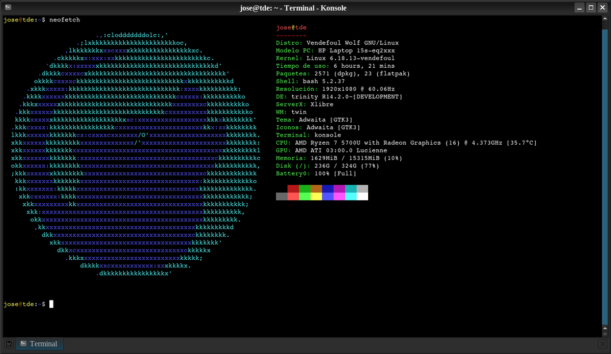 vendefoulwolf's tweet photo. #Vendefoul's #neofetch and #fastfetch updates. If you don't see it yet, it's very easy:
sudo apt install neofetch-vendefoul
sudo apt install fastfetch-vendefoul
https://t.co/9dbFknaV7c https://t.co/2TXFPywehA